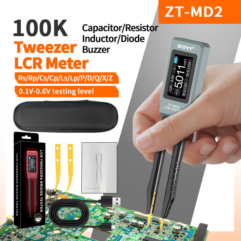 Smd Tweezer Set - ZOYI MD2 Portable Smart Tweezer LCR