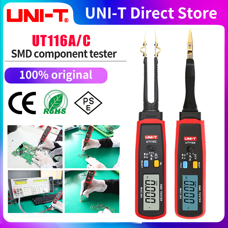 Smd Tweezer Set - UNI-T UT116A UT116C Digital Tweezers SMD