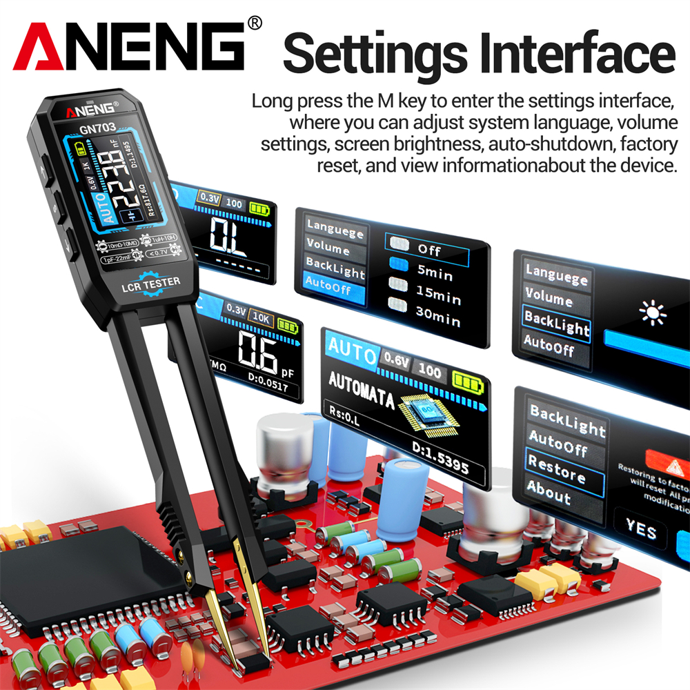 ANENG GN703 Smart Tweezers LCR - Smd Tweezer Set ulasan dan harga