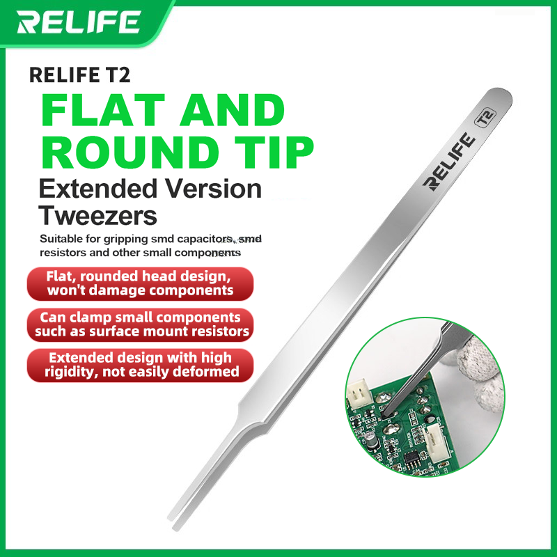 RELIFE T2 Precision Tweezers F - Smd Tweezer Set ulasan dan harga