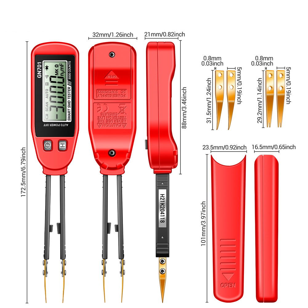 GN701 Mini Smart Tweezer LCR S - Smd Tweezer Set ulasan dan harga