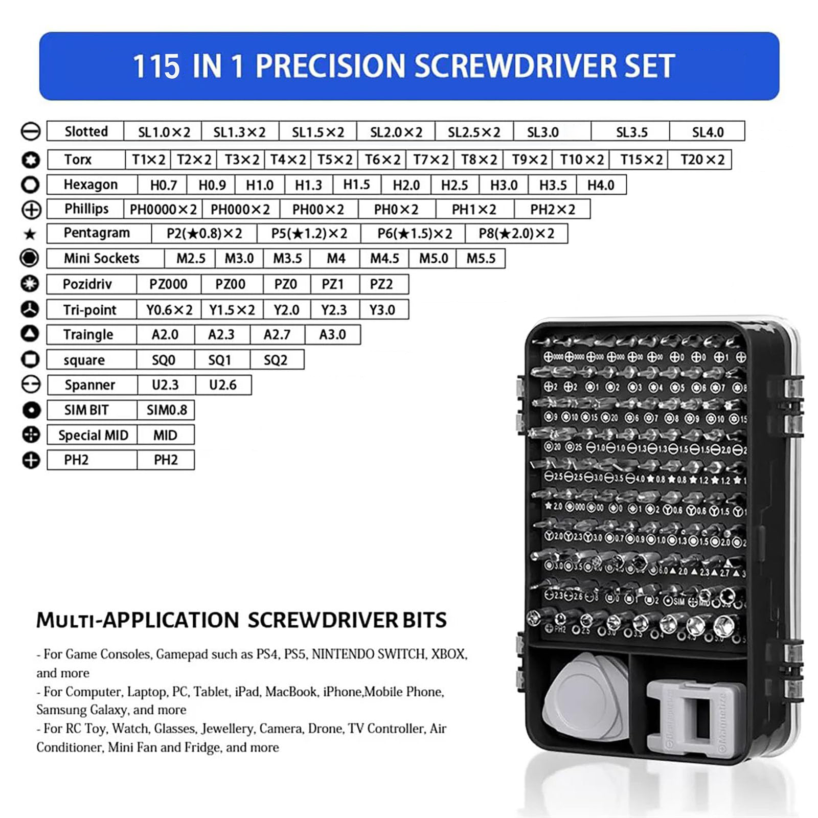 115-in-1 Precision Screwdriver - Electronic Repair Tutorial ulasan dan harga