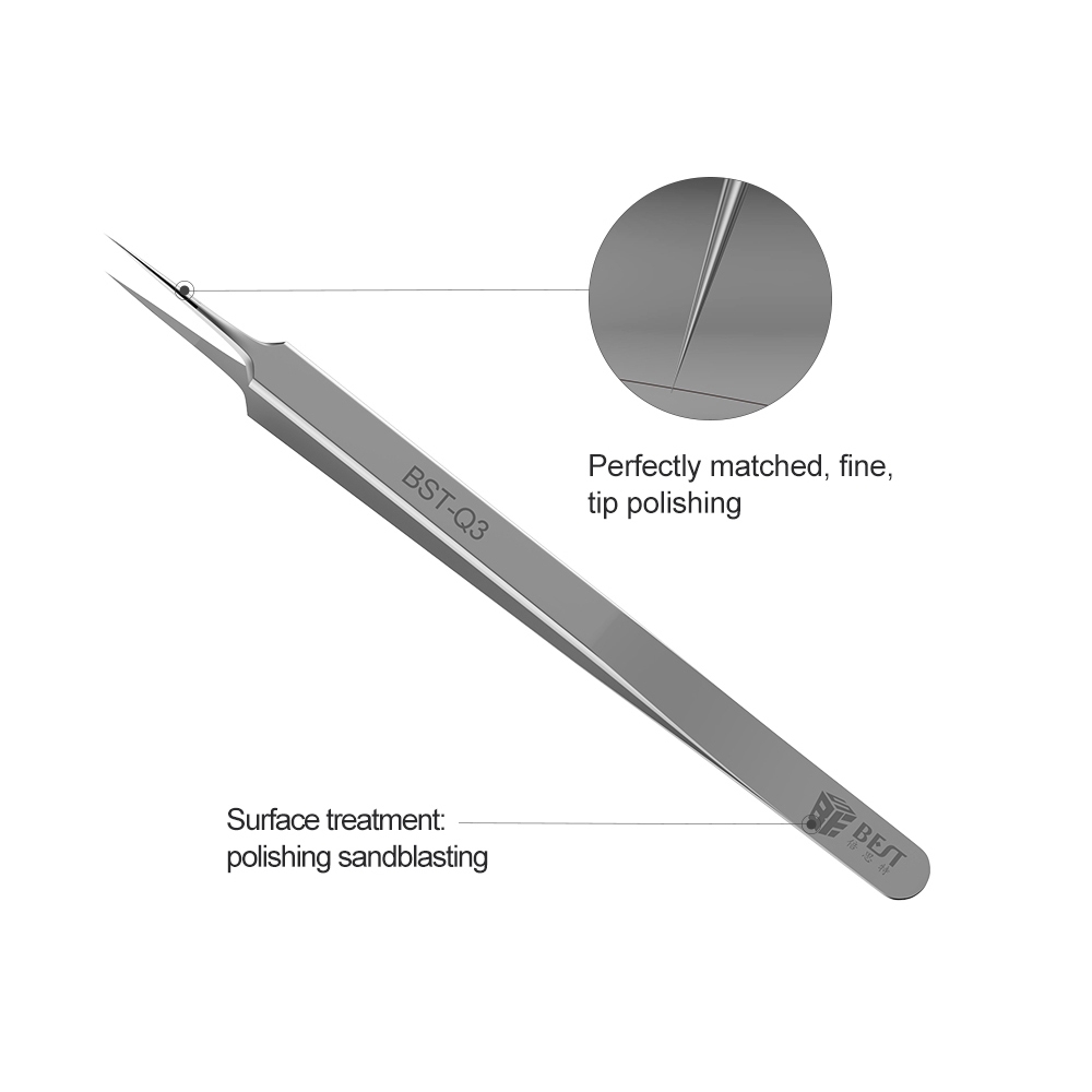 1Pcs Precision Fine Pointed Tw - Smd Tweezer Set ulasan dan harga