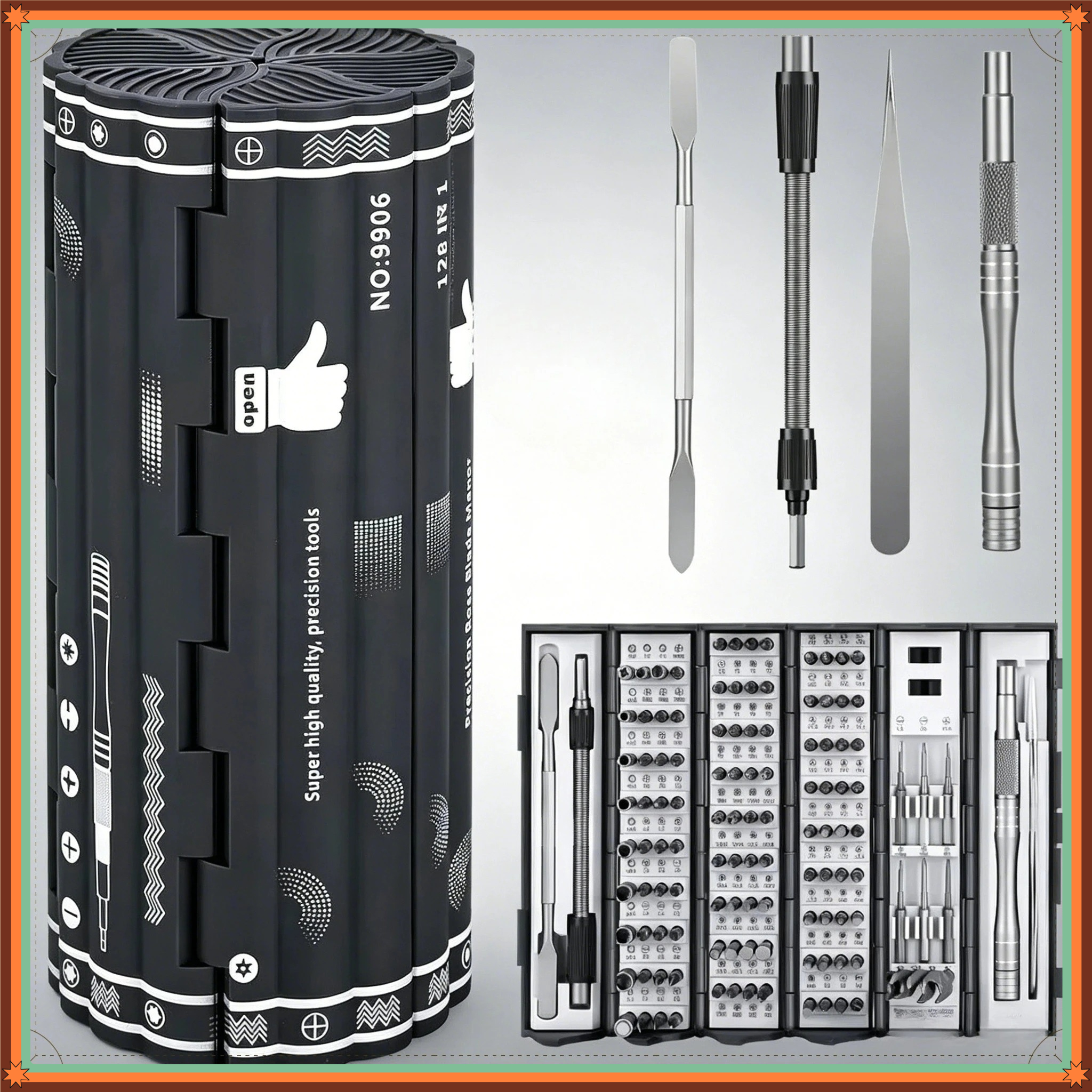 128 in 1 Magnetic Screwdriver  - Electronic Repair Tutorial ulasan dan harga