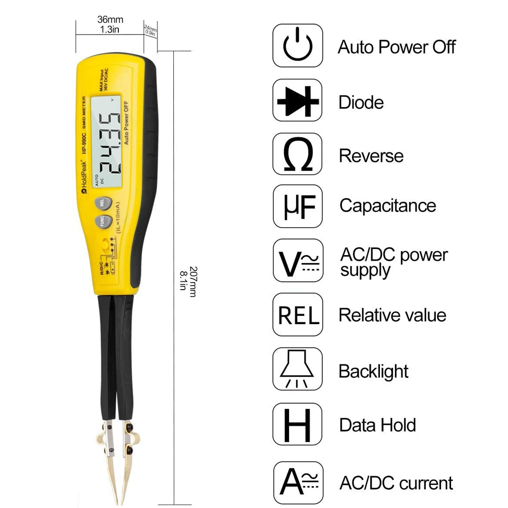 990C Smart SMD Tester Smart Tw - Smd Tweezer Set ulasan dan harga