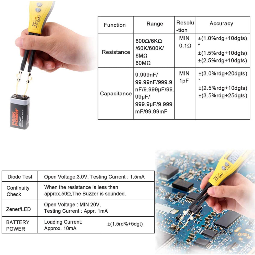 990C Smart SMD Tester Smart Tw - Smd Tweezer Set ulasan dan harga